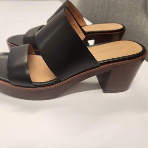 Madewell the Kiera Mule: Black Platform Sandals (Size 9) - Like new condition!